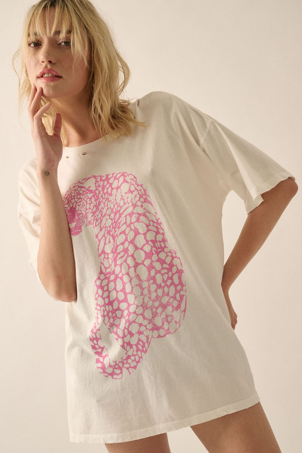 Pink Cheetah Graphic Tee