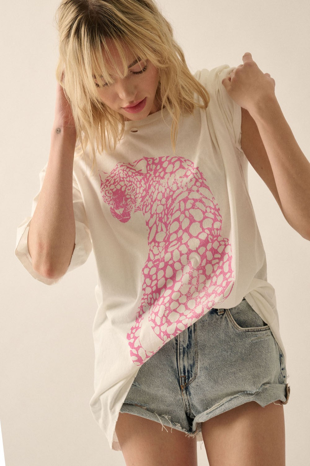 Pink Cheetah Graphic Tee