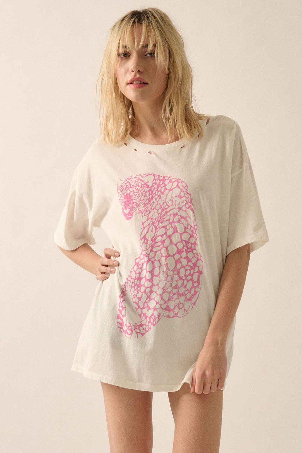 Pink Cheetah Graphic Tee