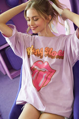 Licensed Lavender Rolling Stones Tee