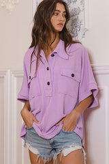 Neon Nights Top Lilac