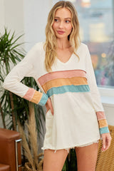 Over the Retro Rainbow Long Sleeve Top