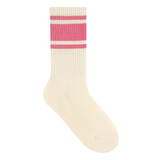 Take Me Back Retro Socks - Pink Striped