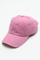 Vintage Washed Baseball Cap - Pink