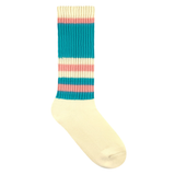 Take Me Back Retro Socks - OG Blue and Baby Pink Striped