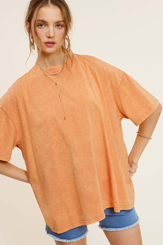 Fanta Mineral Washed Boyfriend Tee