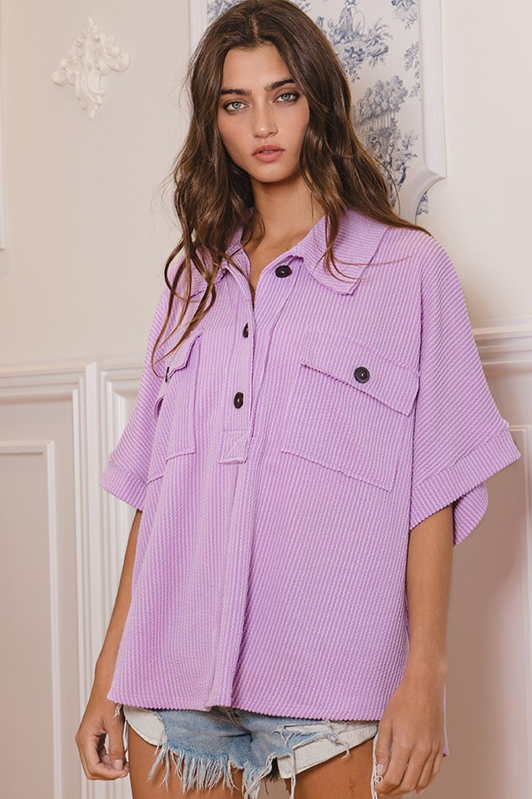 Neon Nights Top Lilac