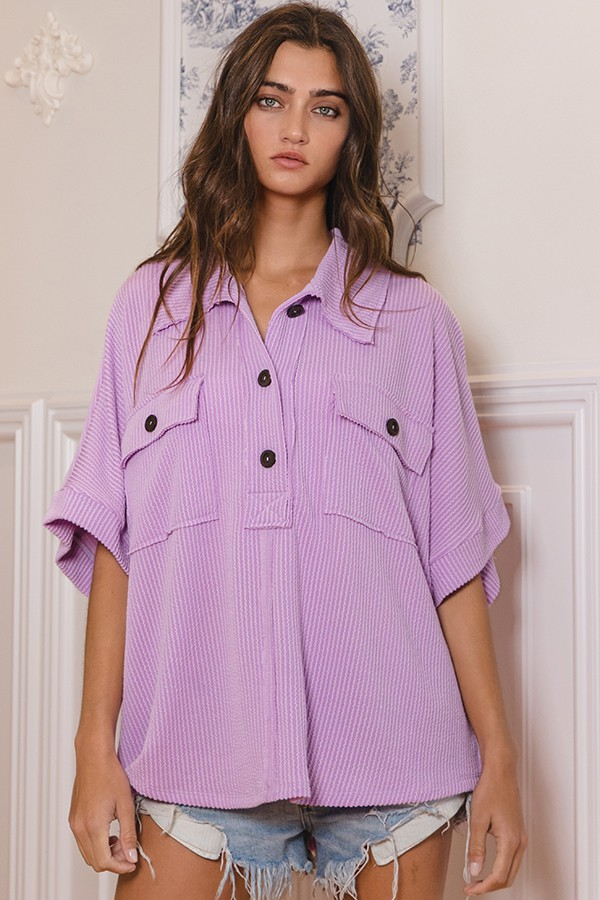 Neon Nights Top Lilac